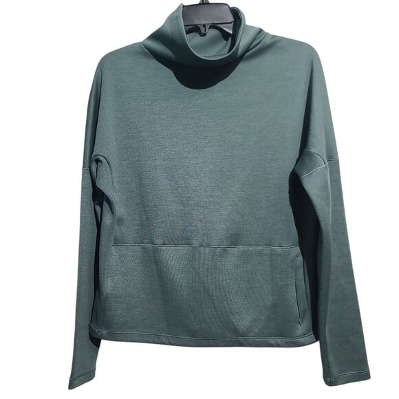 The North Face Green Basin Funnel Neck Long-Sleeve Top Size Small - Picture 3 of 6